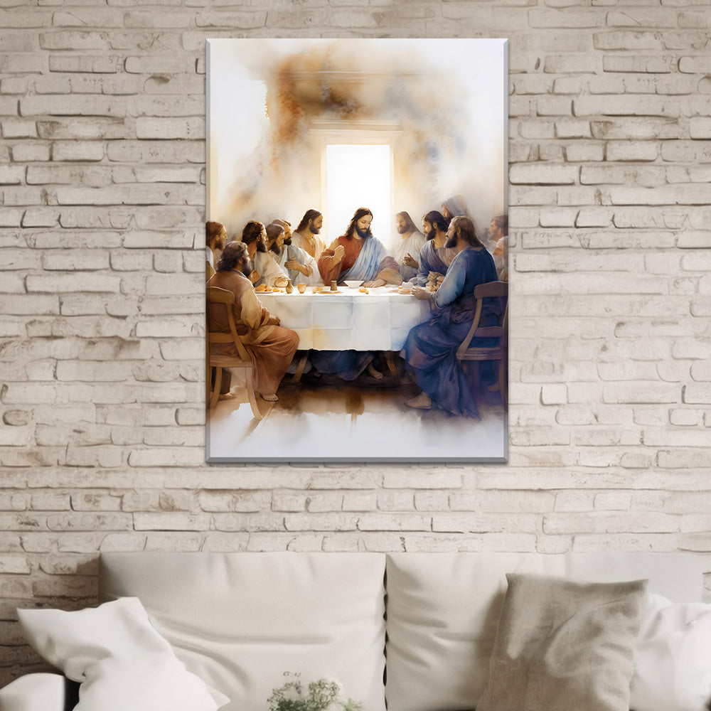 Sacred Meal The Last Supper - Acrylic Wall Art