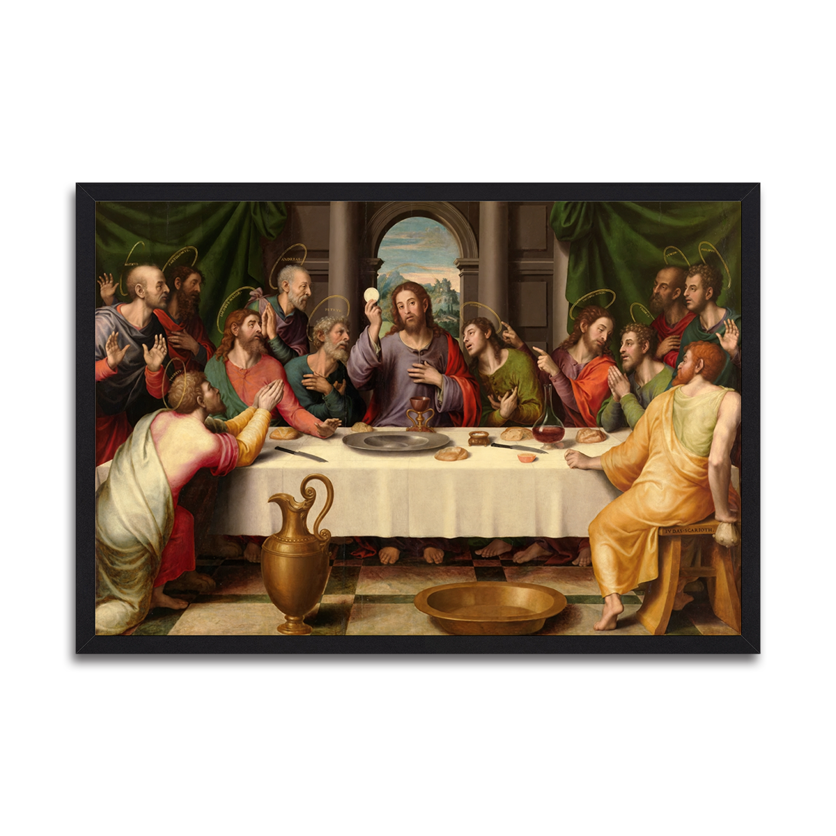 A Sacred Feast: The Last Supper HD Metal Wall Art