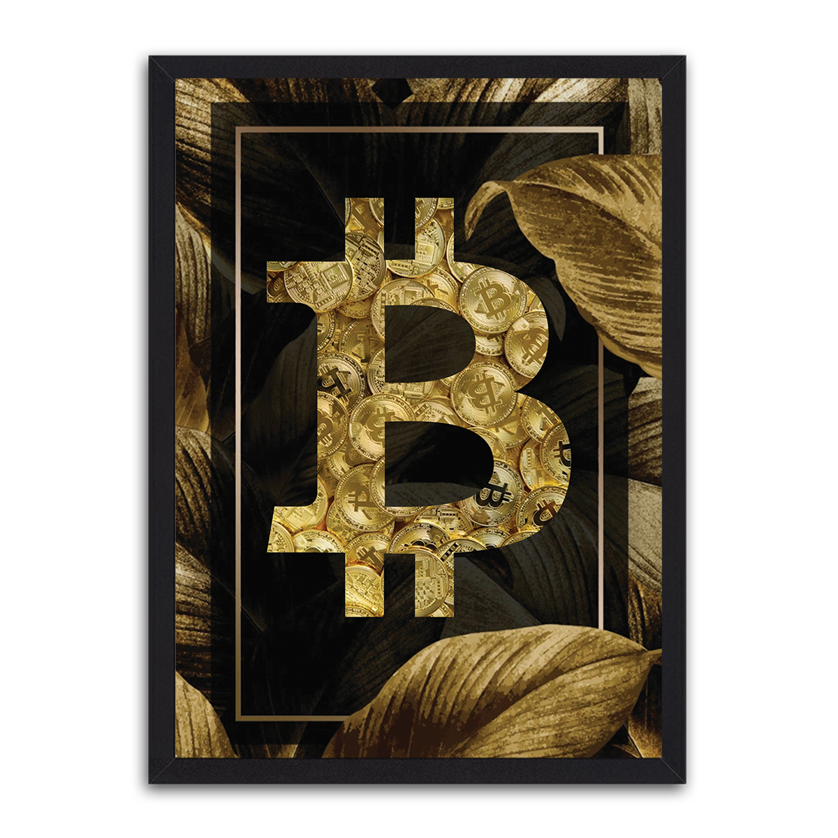 Digital Gold: Bitcoin HD Metal Wall Art