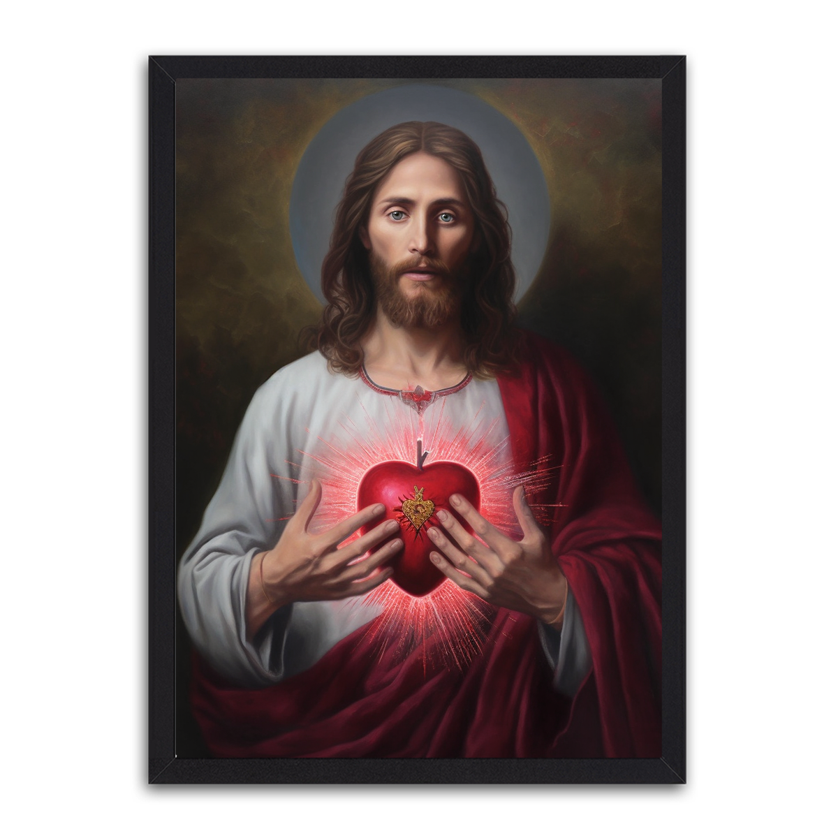 Sacred Heart of Jesus: Divine Love HD Metal Wall Art