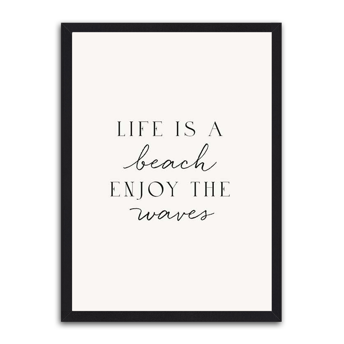 Life is a beach HD Metal Wall Art