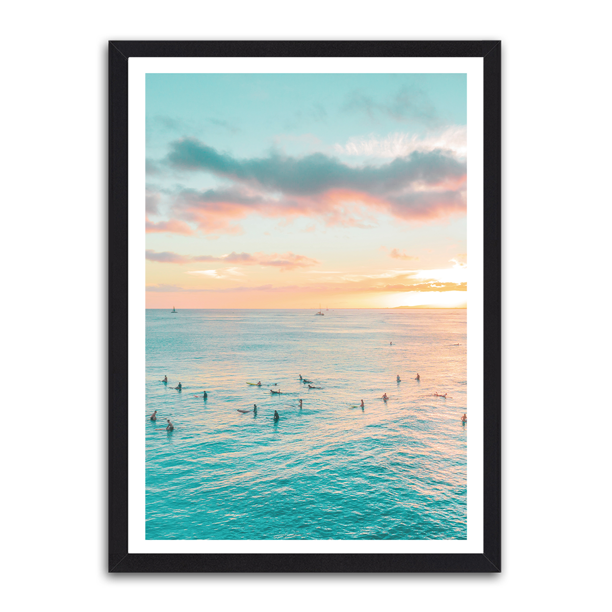 Tranquil Shores: HD Metal Beach Wall Art