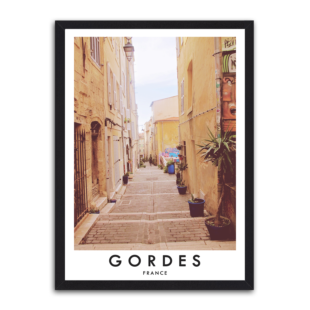 Enchanting Gordes: HD Metal Wall Art