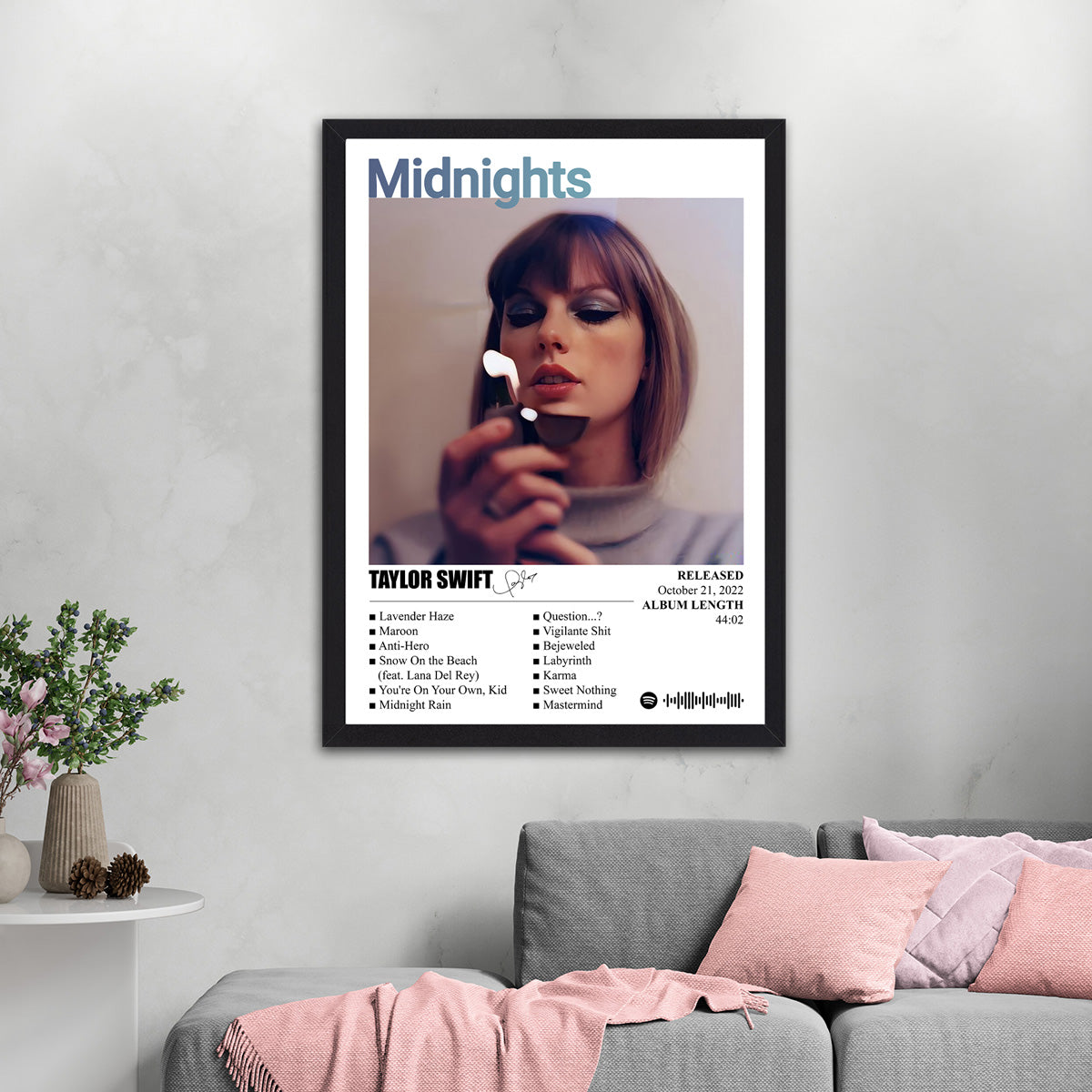 Taylor Swift Midnight HD Metal Wall Art