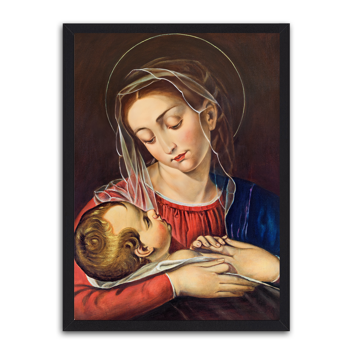 Mother Mary And Baby Jesus 4 HD Metal Wall Art