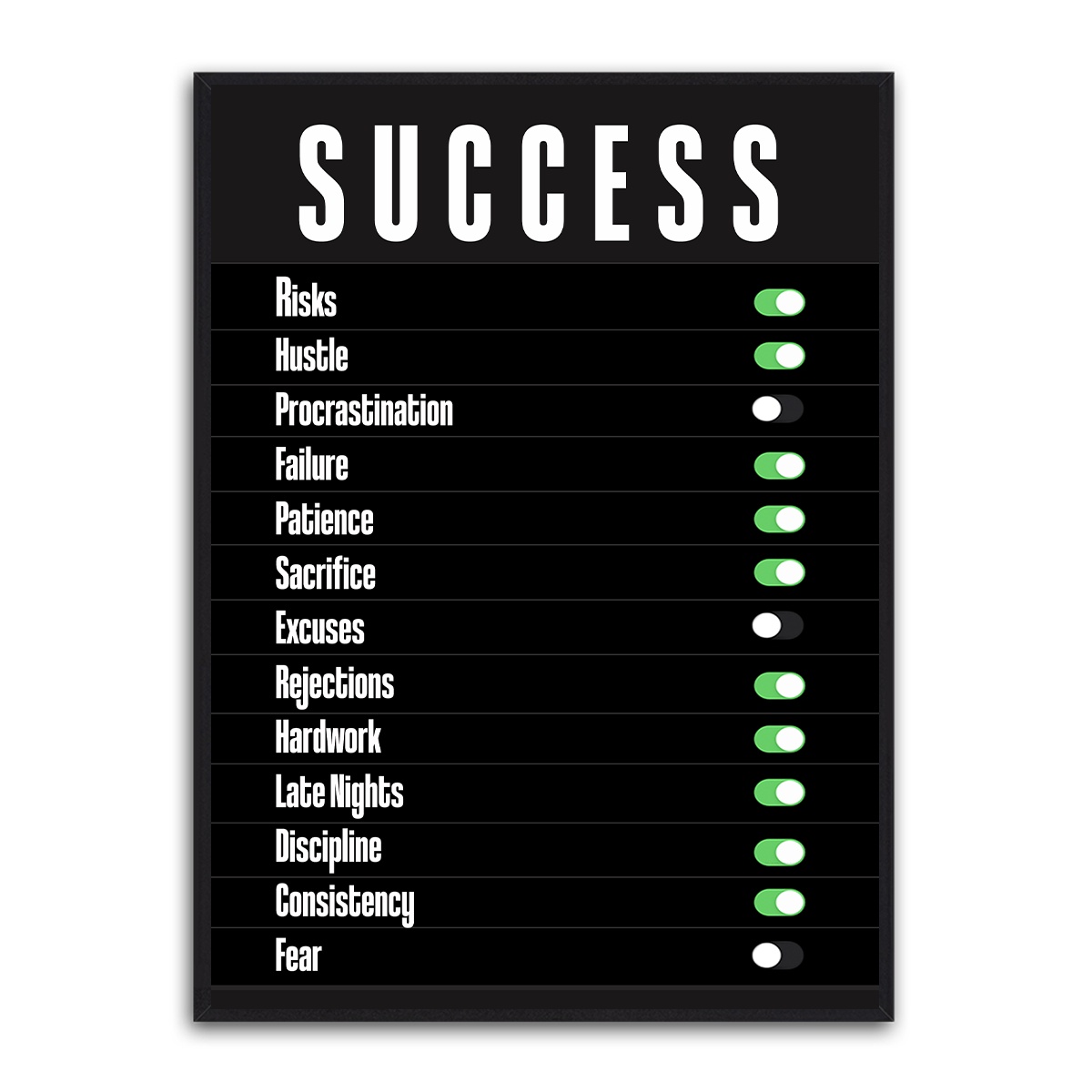 Success II HD Metal Wall Art