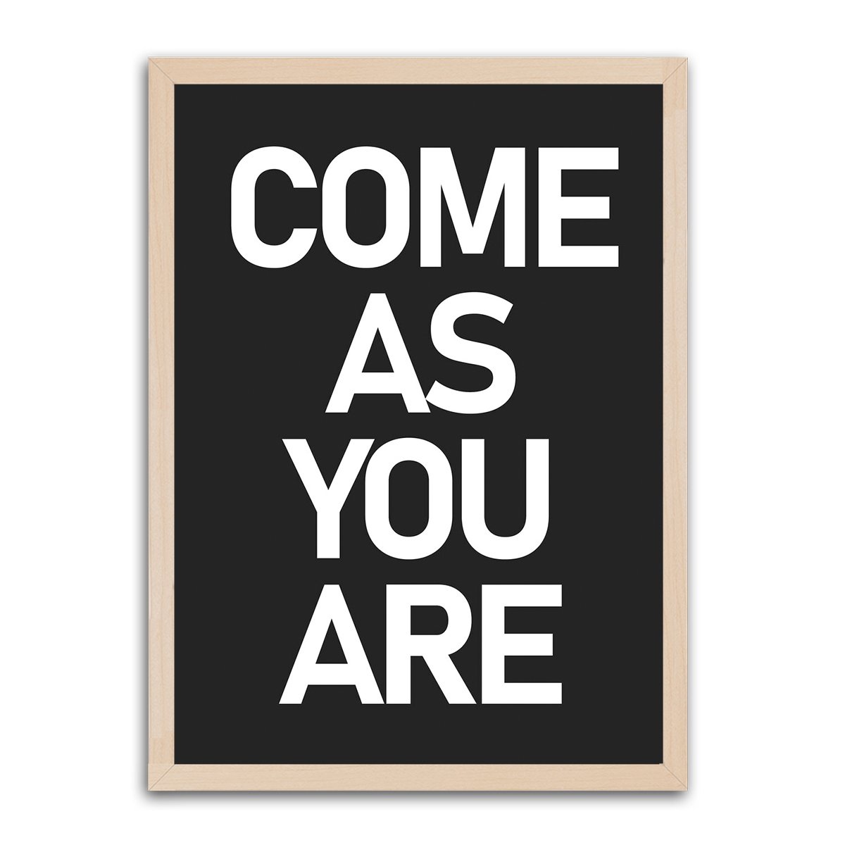 Come As You are HD Metal Wall Art