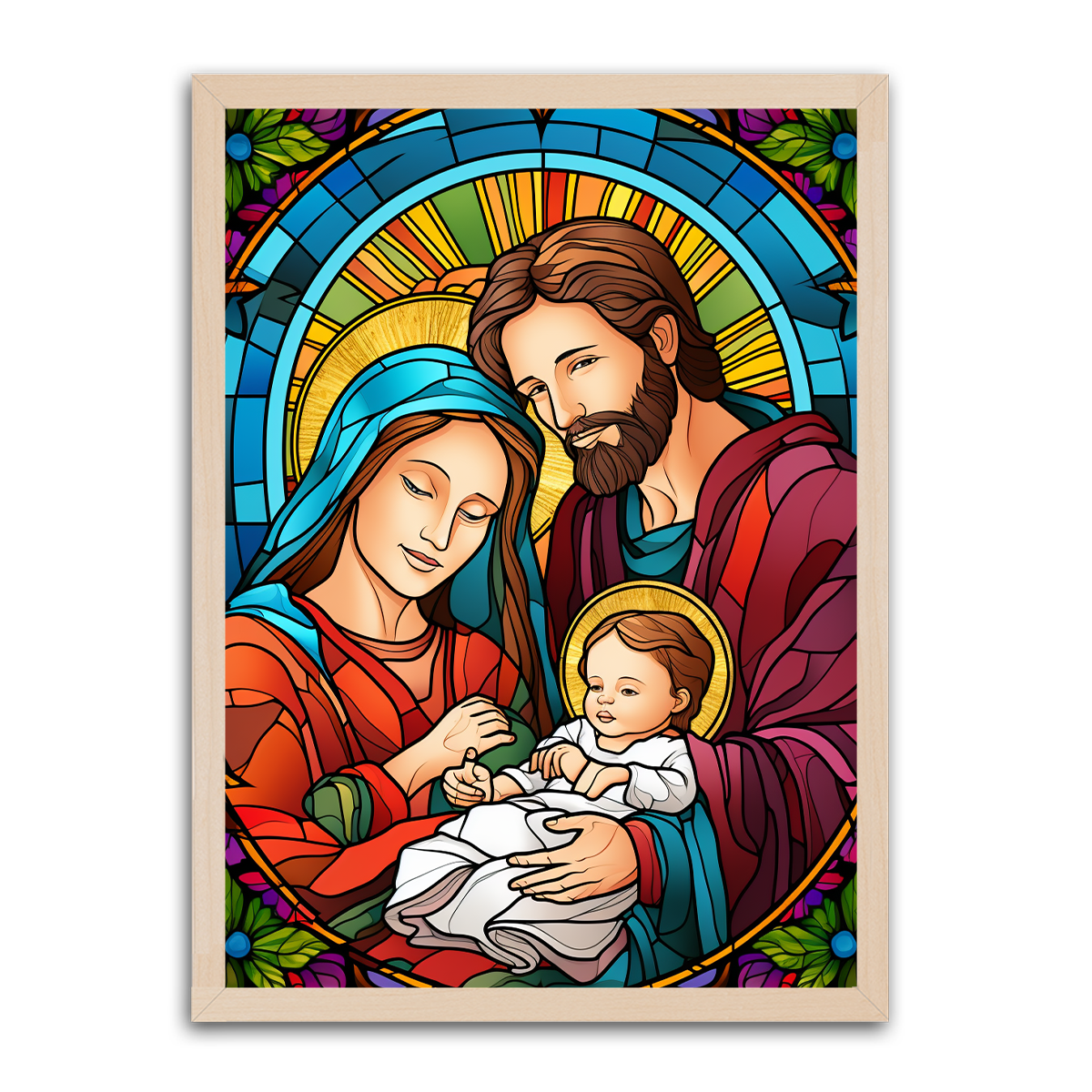 Holy II Family HD Metal Wall Art