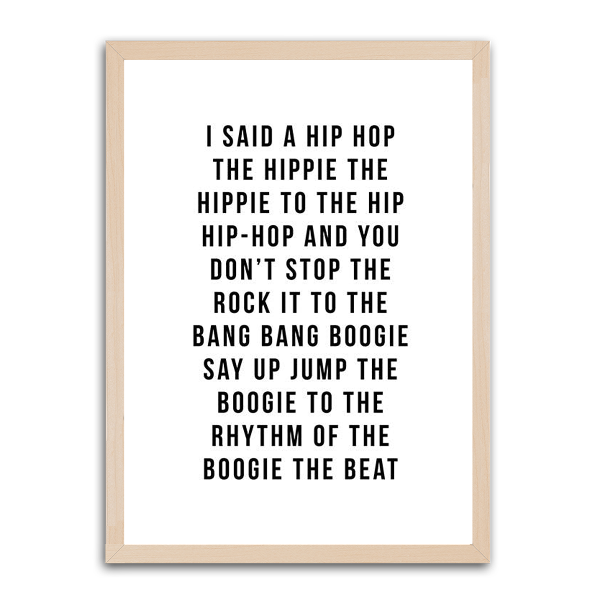 I said Hip Hop HD Metal Wall Art