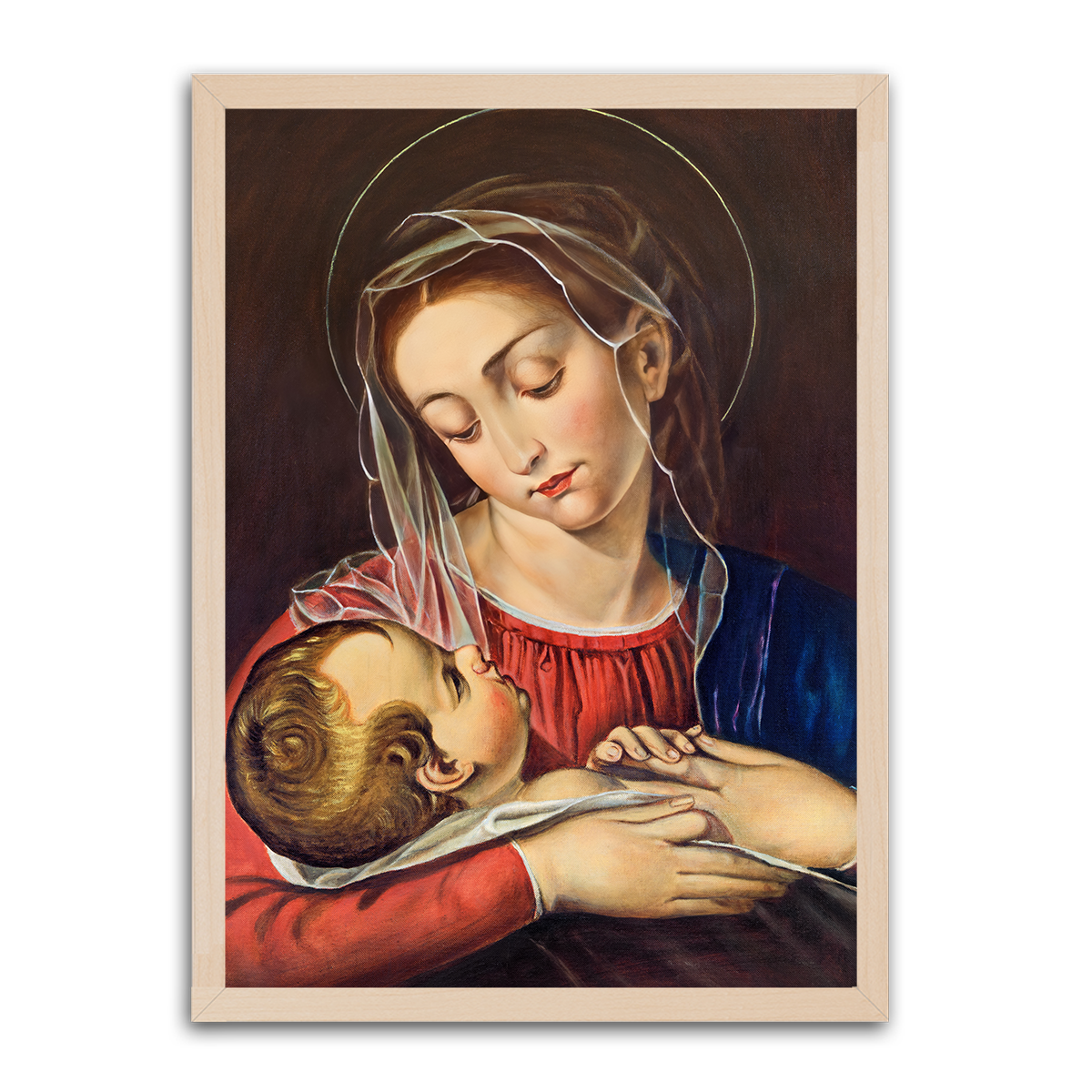 Mother Mary And Baby Jesus 4 HD Metal Wall Art