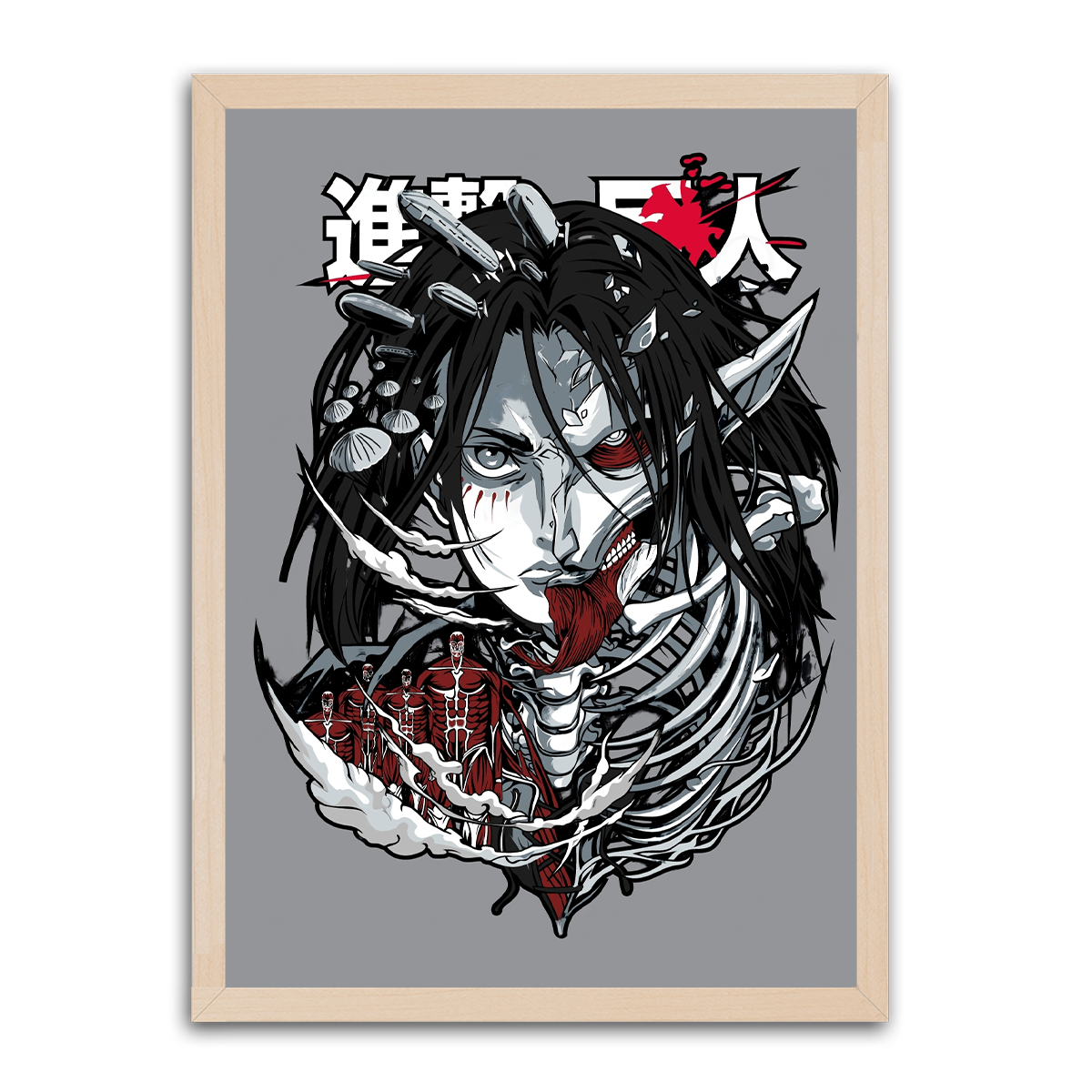 Eren Yeager II HD Metal Wall Art