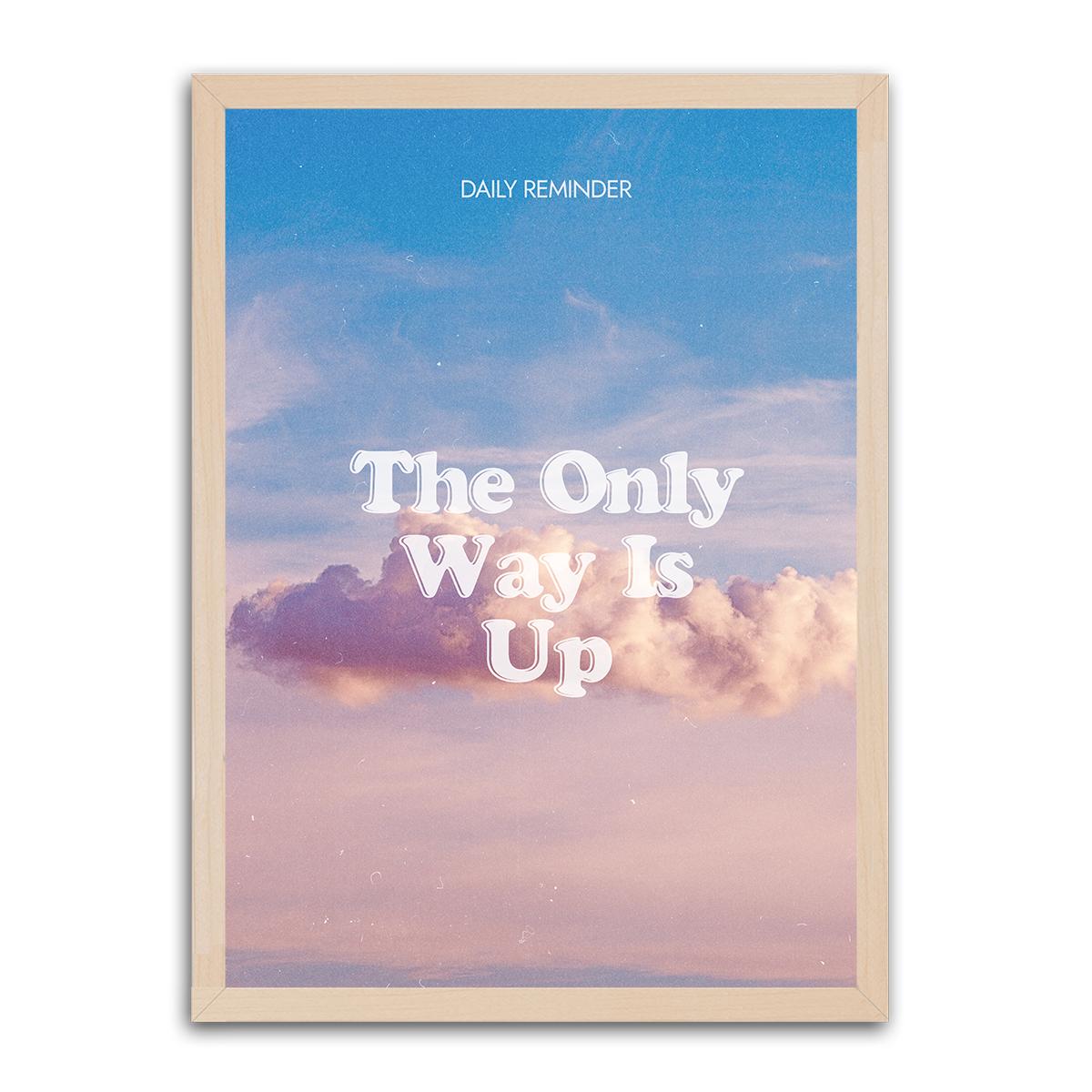 The Only Way is Up HD Metal Wall Art