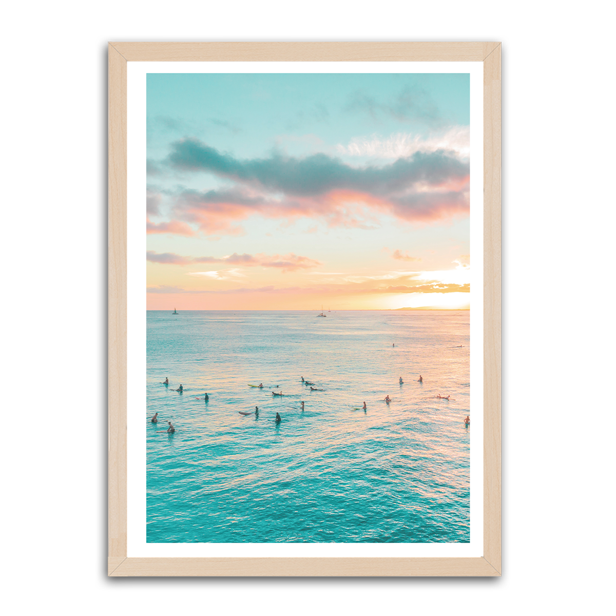 Tranquil Shores: HD Metal Beach Wall Art