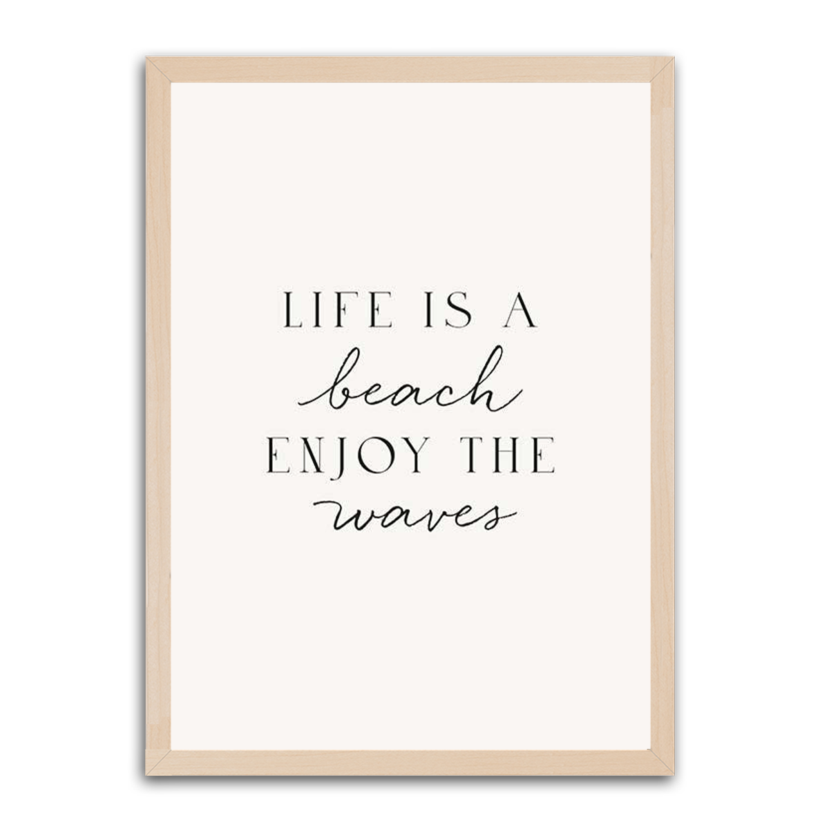 Life is a beach HD Metal Wall Art