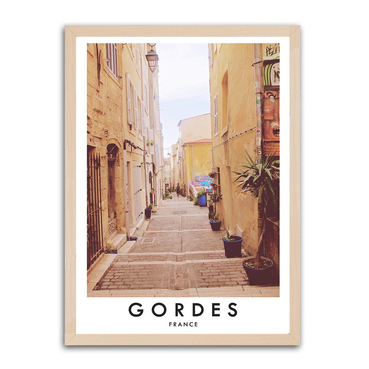 Enchanting Gordes: HD Metal Wall Art