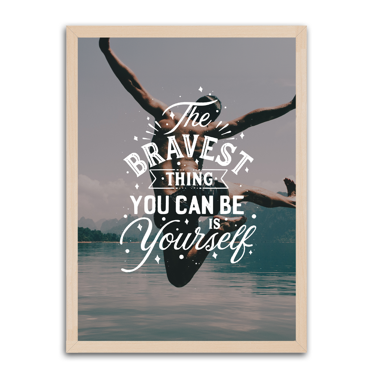 The Bravest Thing is You Can Be Your Self HD Metal Wall Art