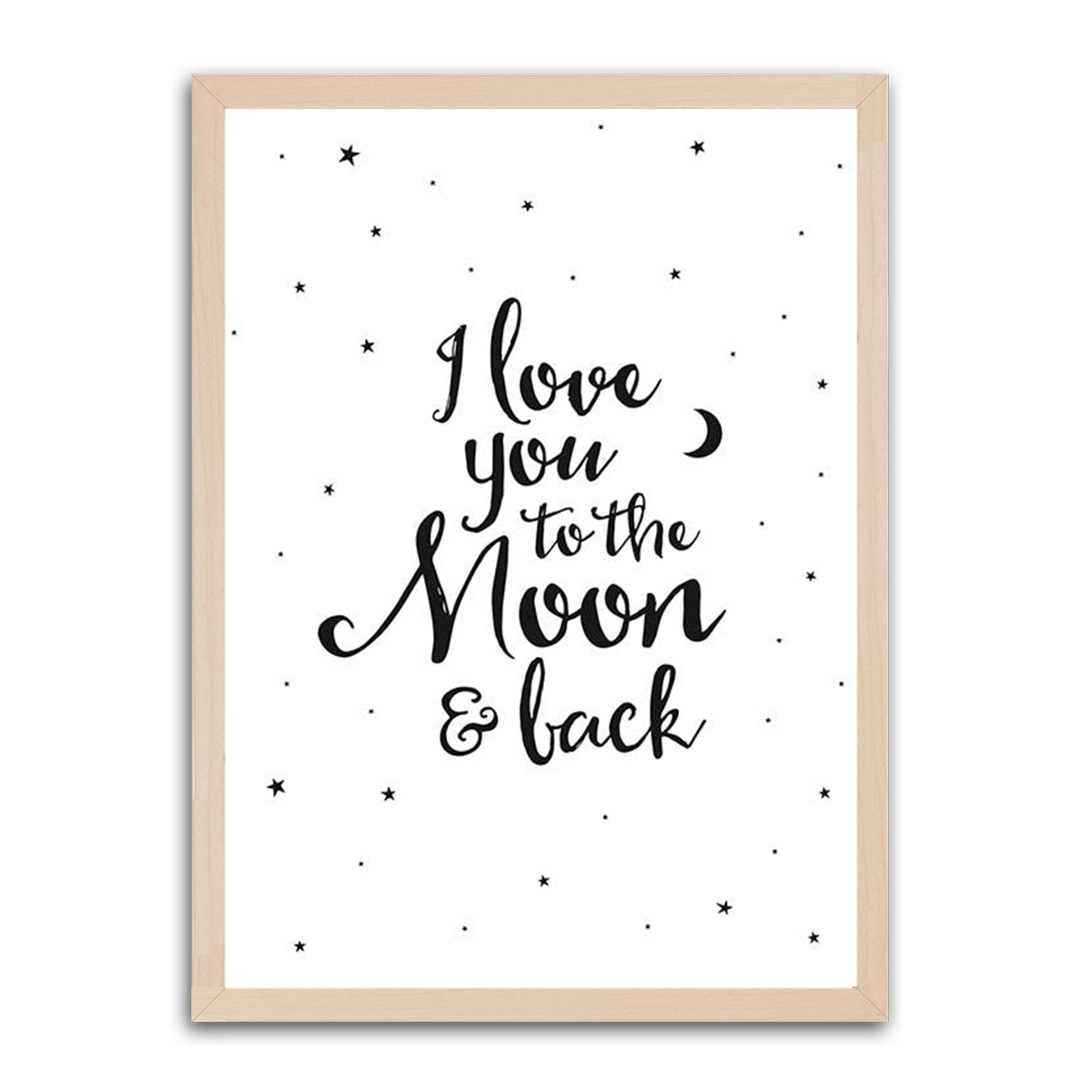 Love You to the Moon HD Metal Wall Art