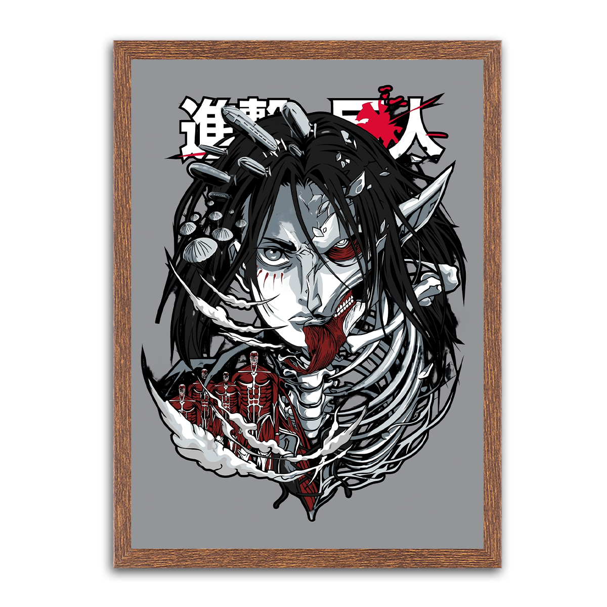 Eren Yeager: The Iron Will - HD Metal Wall Art