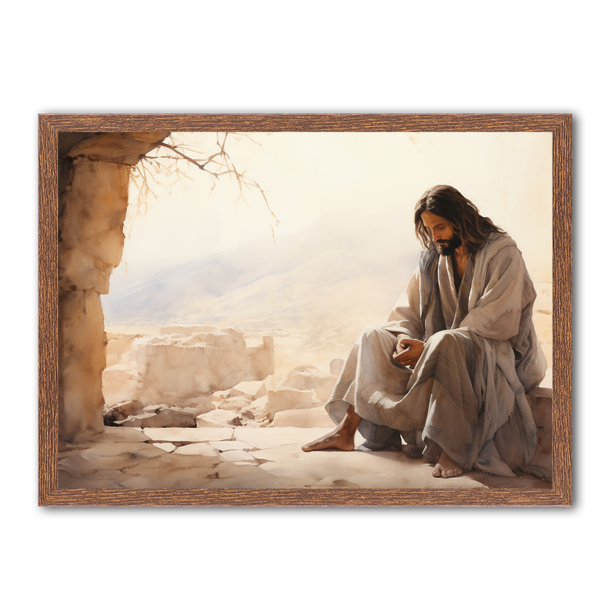 Jesus Divine Reflection HD Metal Wall Art