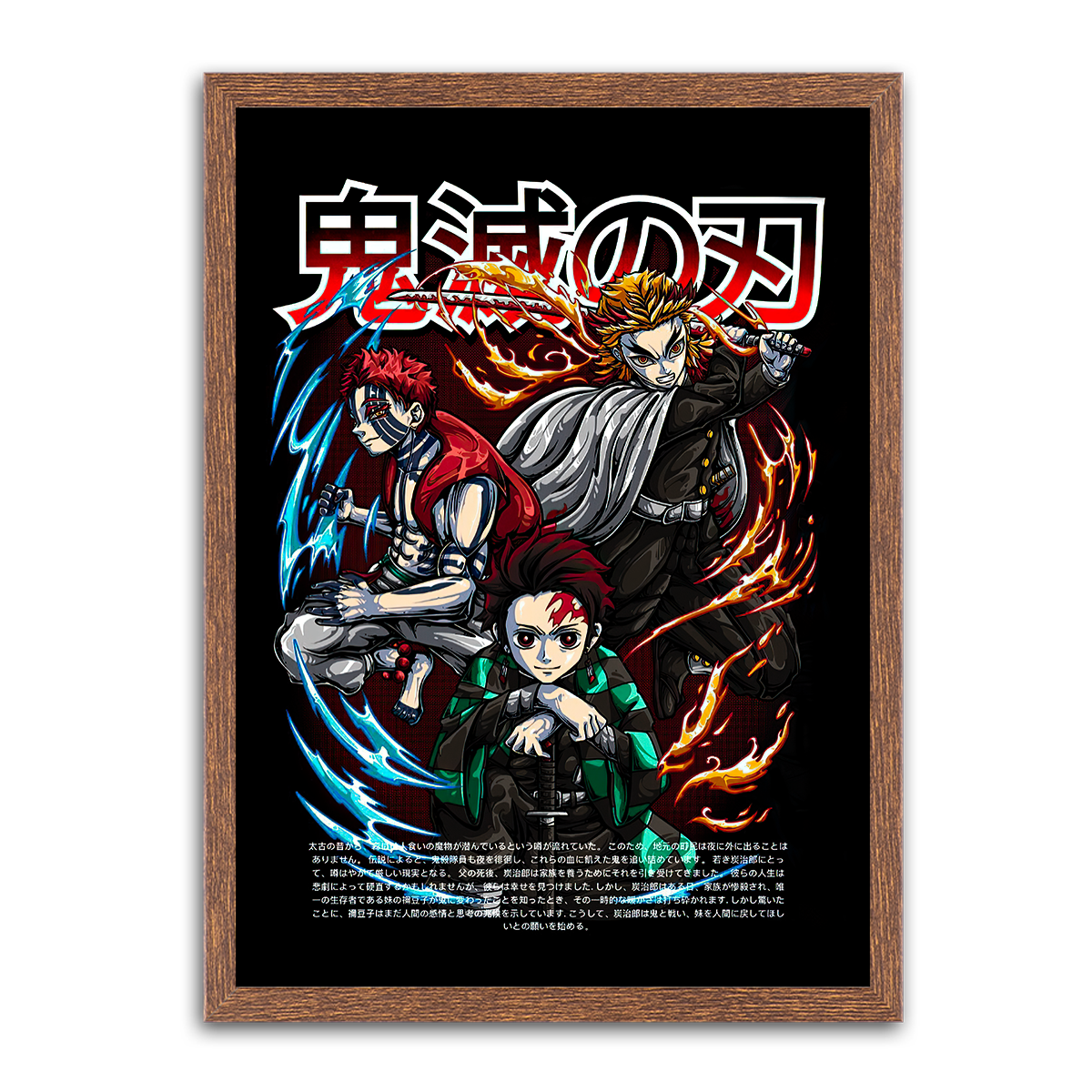 Kimetsu no Yaiba Demon Slayers HD Metal Wall Art