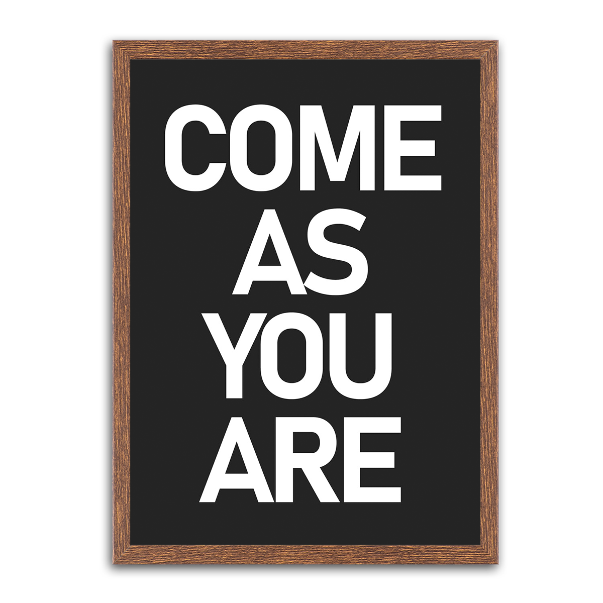 Come As You are HD Metal Wall Art