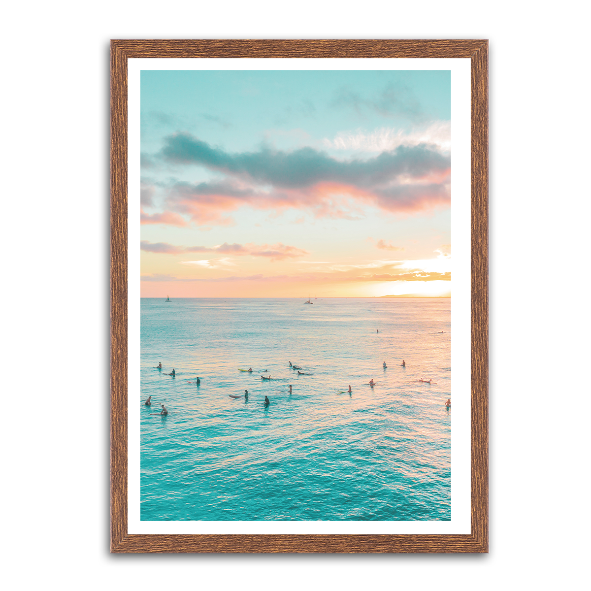 Tranquil Shores: HD Metal Beach Wall Art