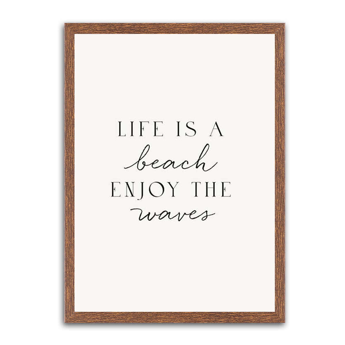 Life is a beach HD Metal Wall Art