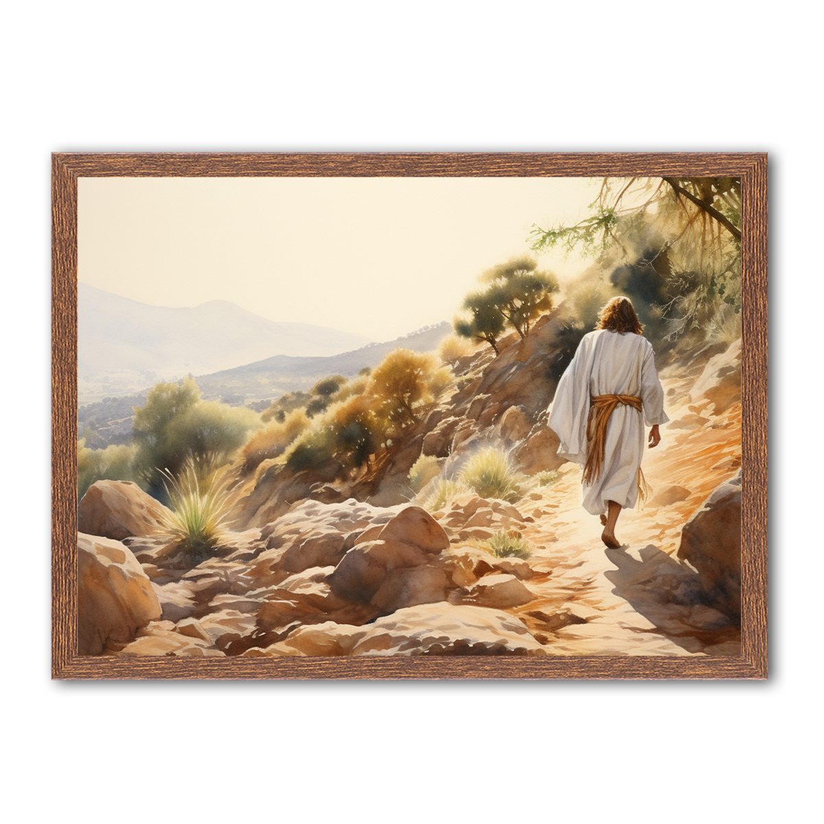 Jesus Walk in Faith - HD Metal Wall Art