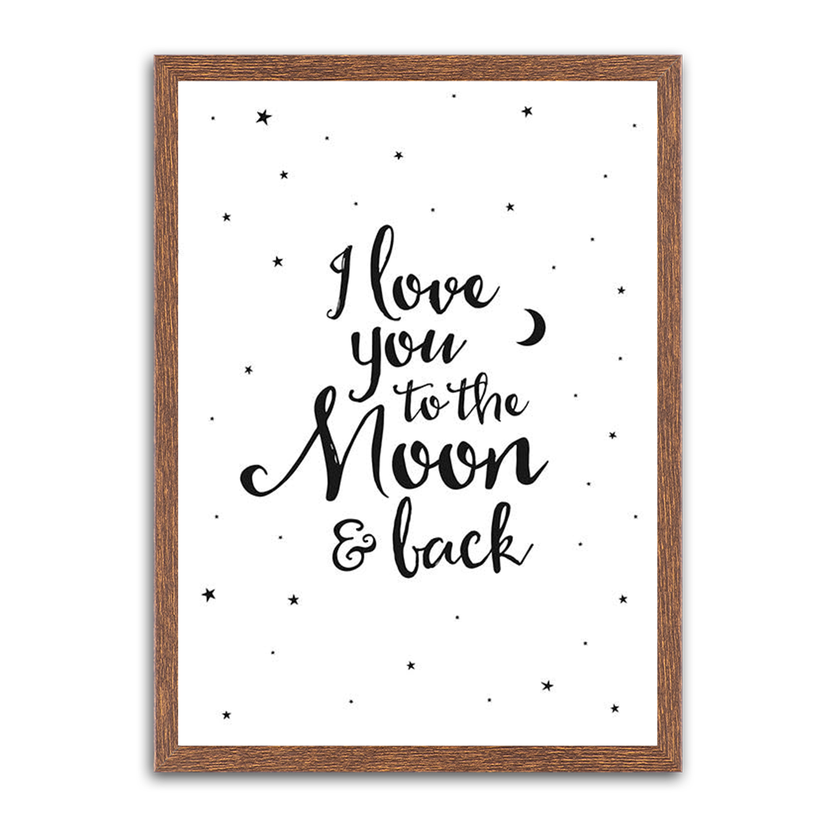 Love You to the Moon HD Metal Wall Art