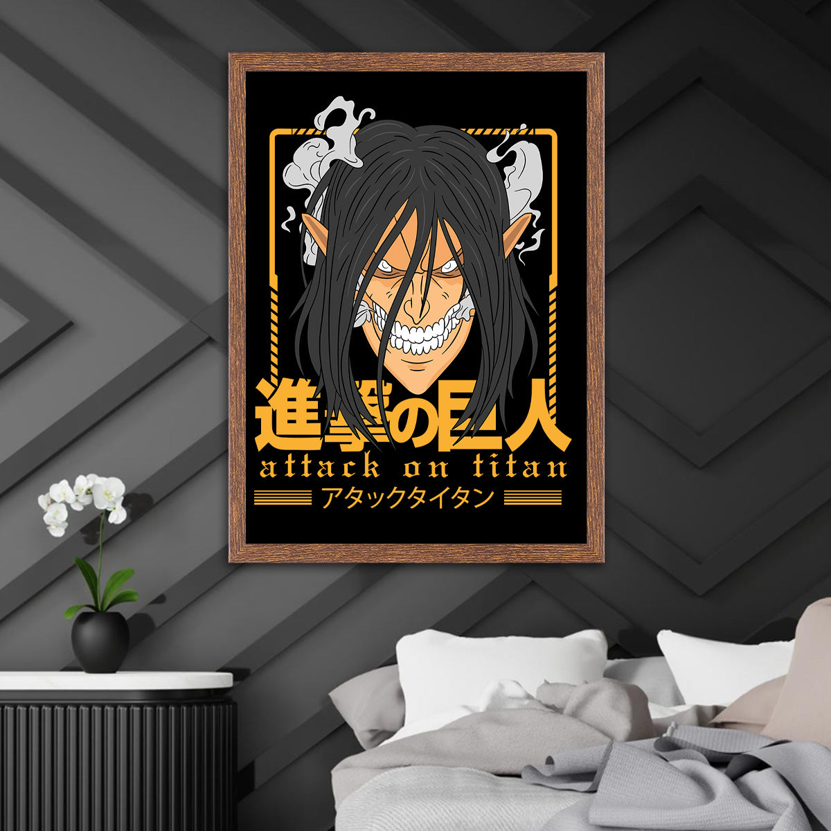 Eren Yeager III HD Metal Wall Art