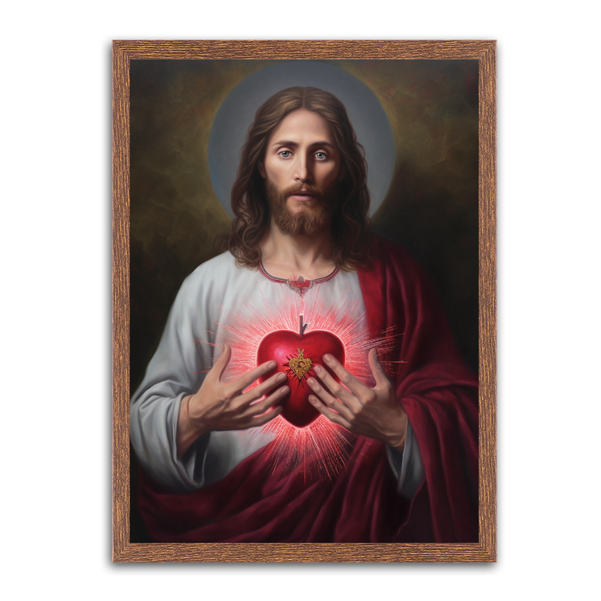 Sacred Heart of Jesus: Divine Love HD Metal Wall Art