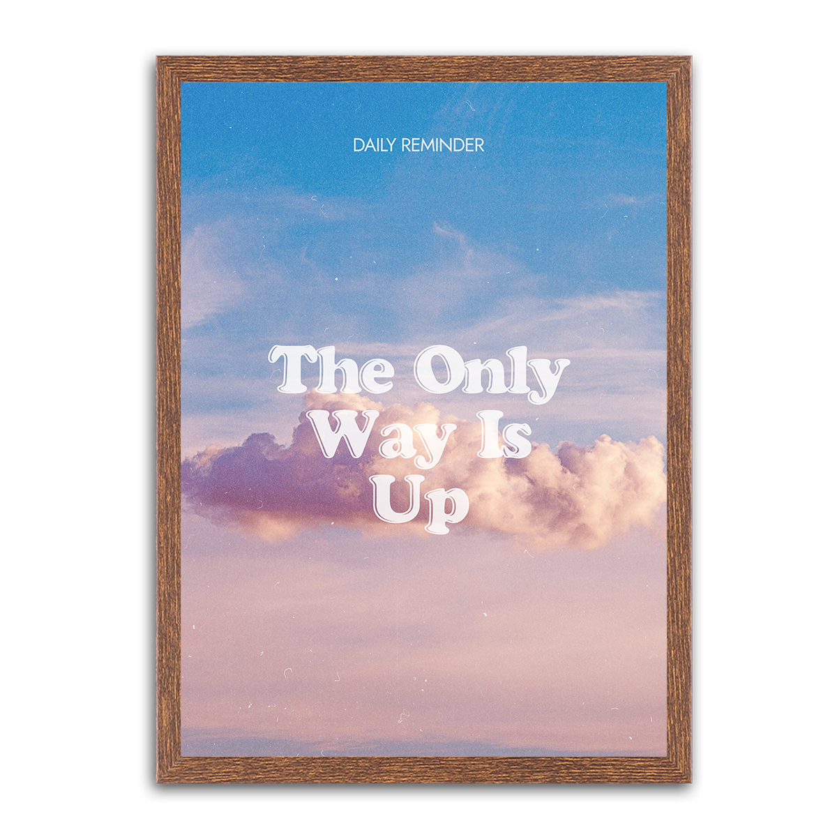 The Only Way is Up HD Metal Wall Art