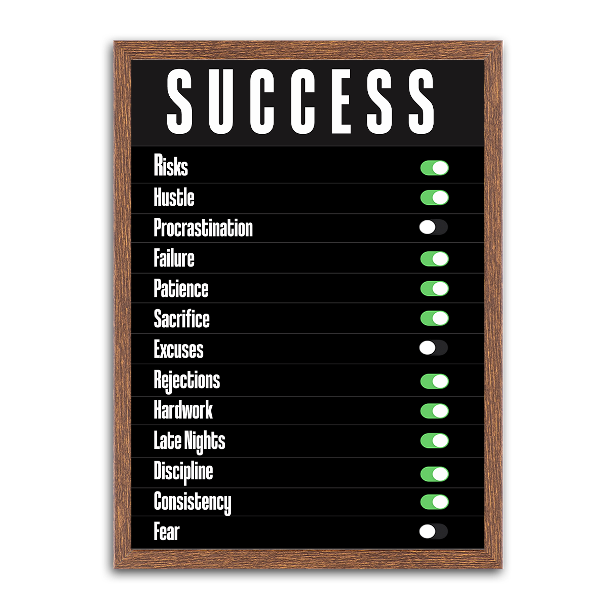 Success II HD Metal Wall Art