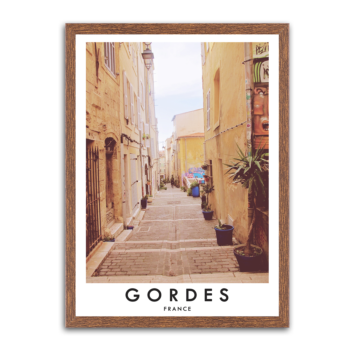 Enchanting Gordes: HD Metal Wall Art