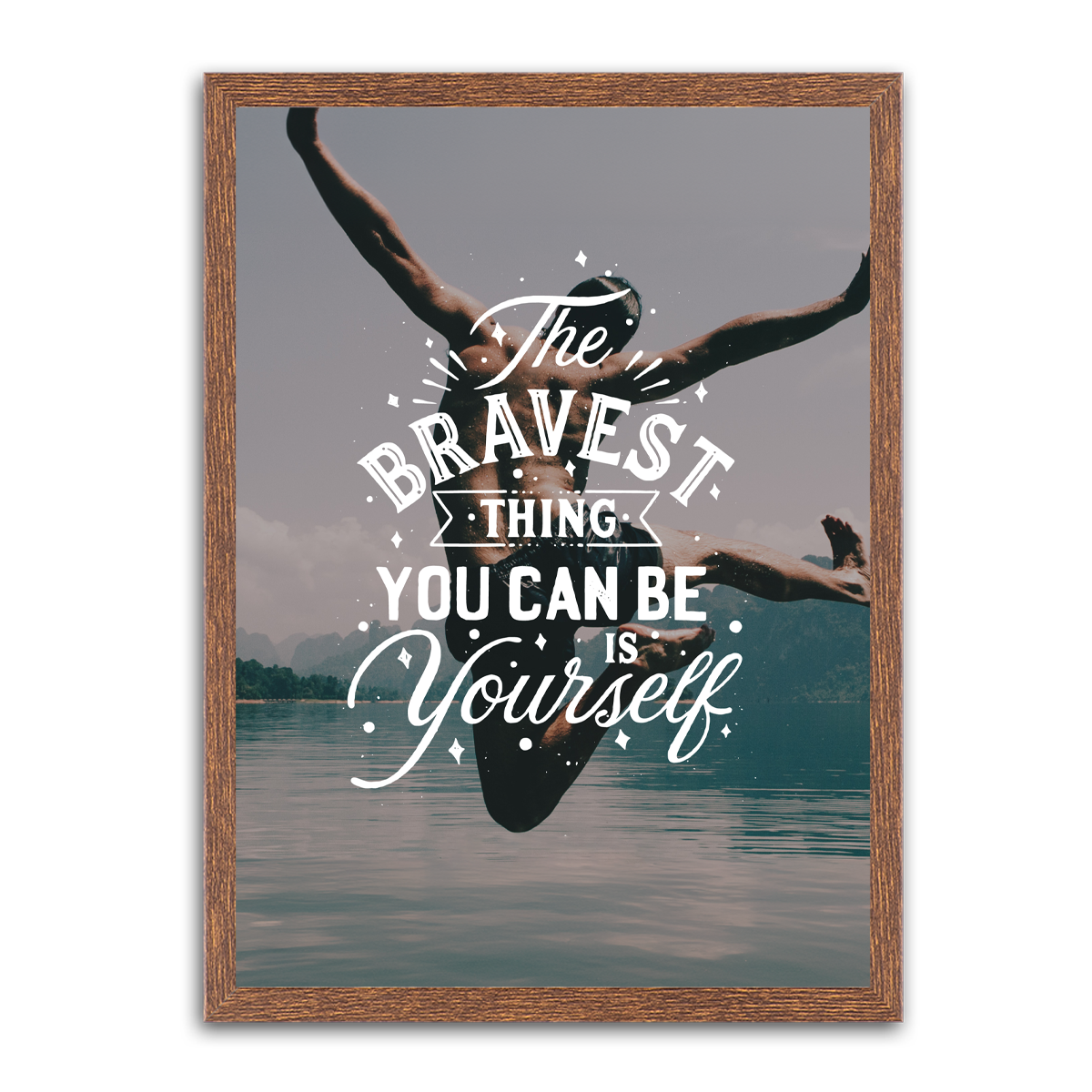 The Bravest Thing is You Can Be Your Self HD Metal Wall Art