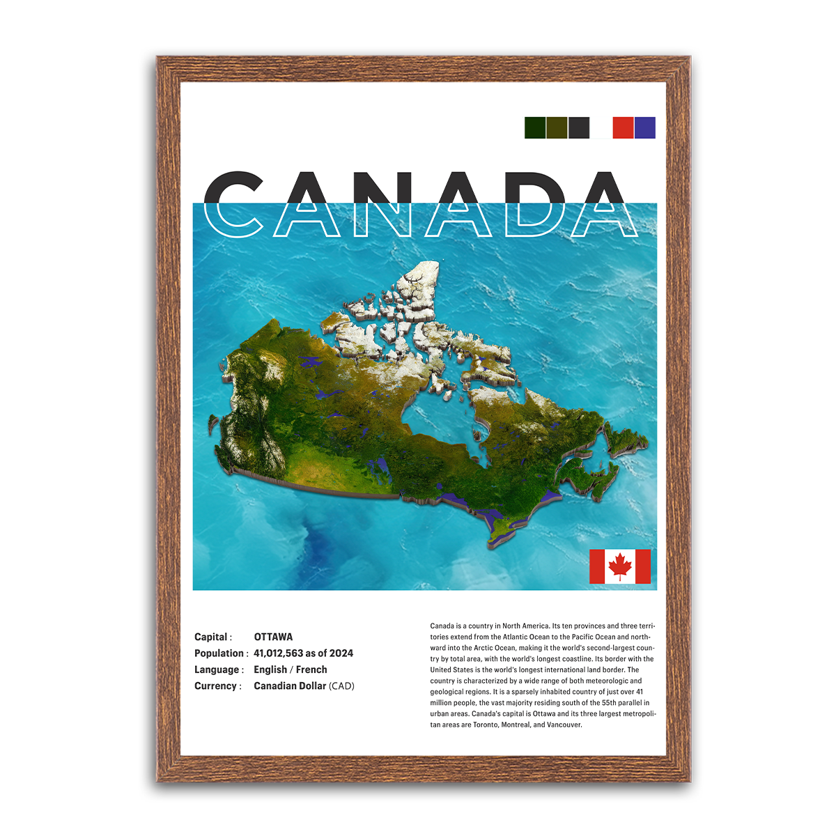 Maple Majesty: Canada HD Metal Wall Art