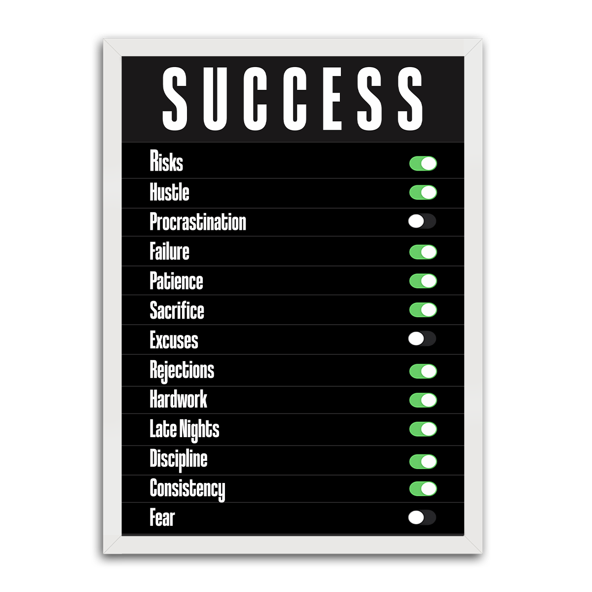 Success II HD Metal Wall Art