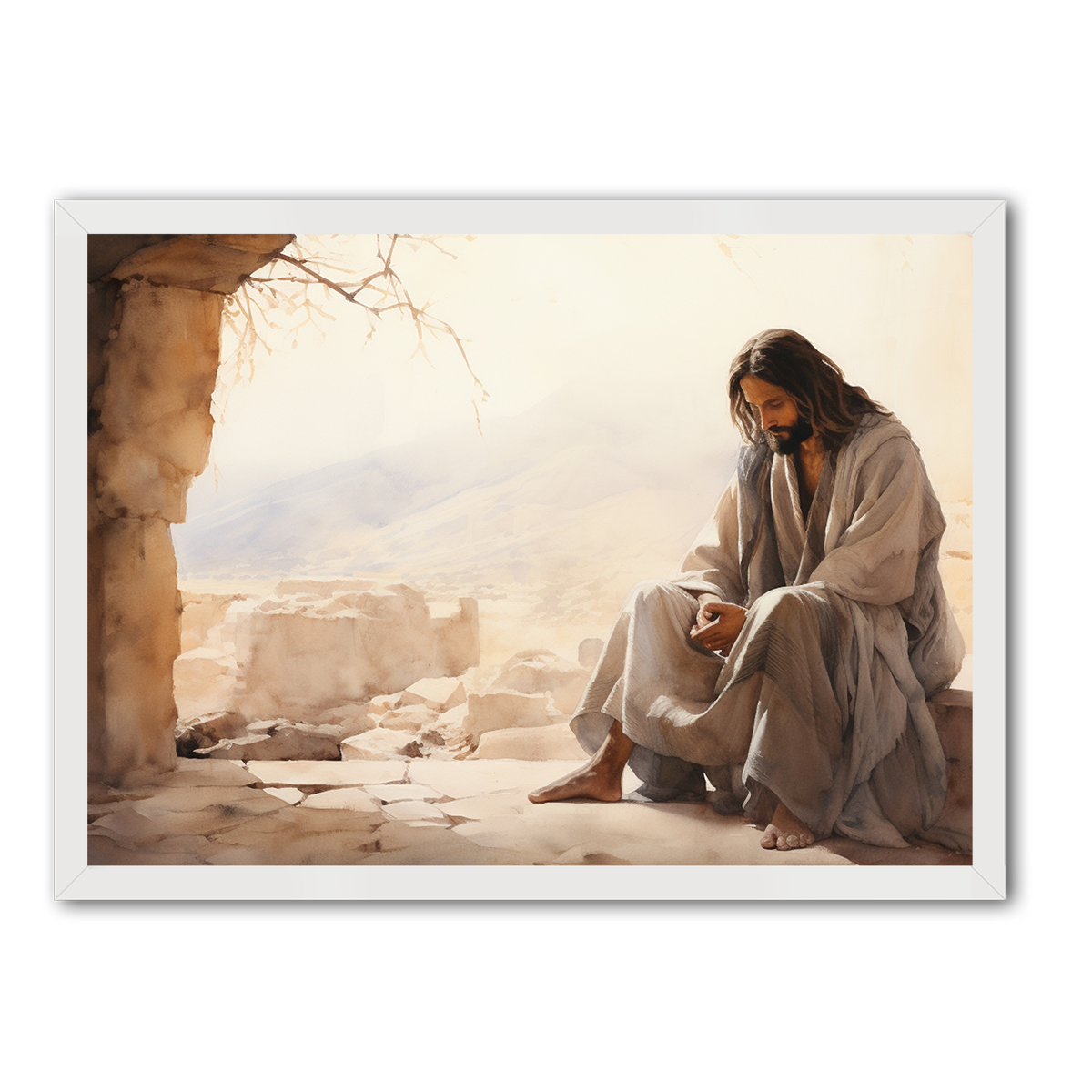 Jesus Divine Reflection HD Metal Wall Art