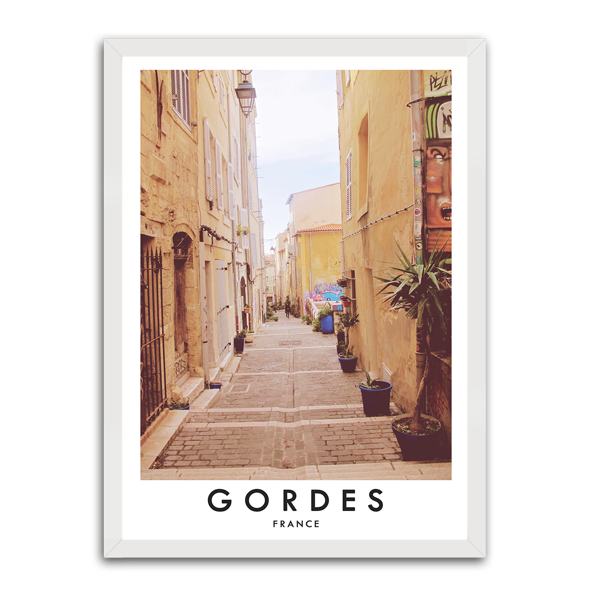 Enchanting Gordes: HD Metal Wall Art