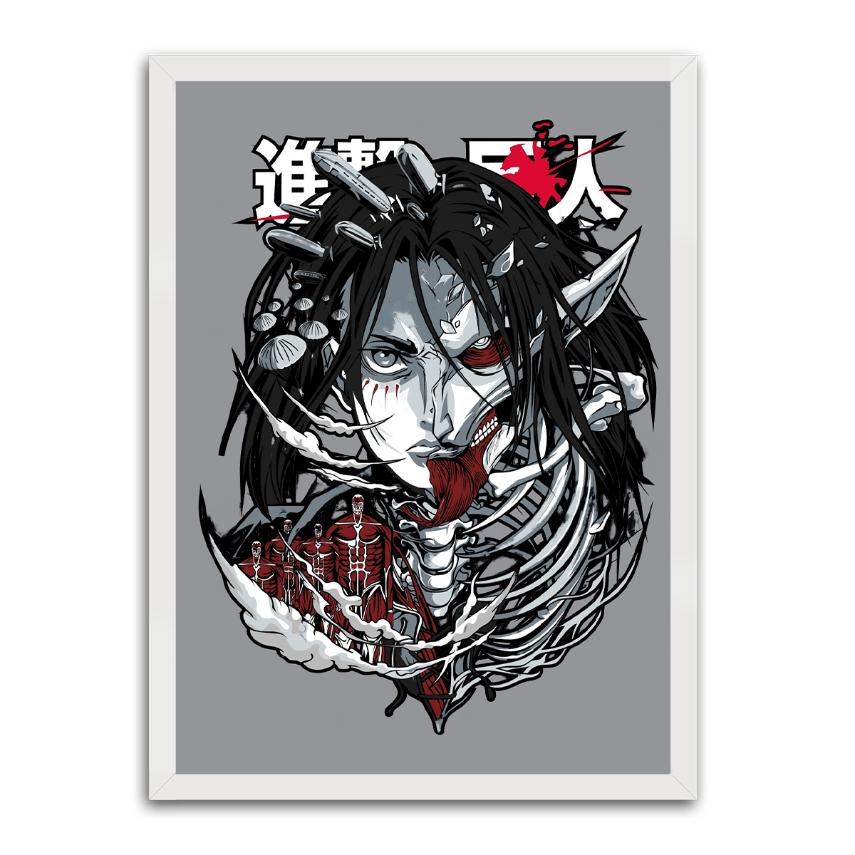 Eren Yeager: The Iron Will - HD Metal Wall Art