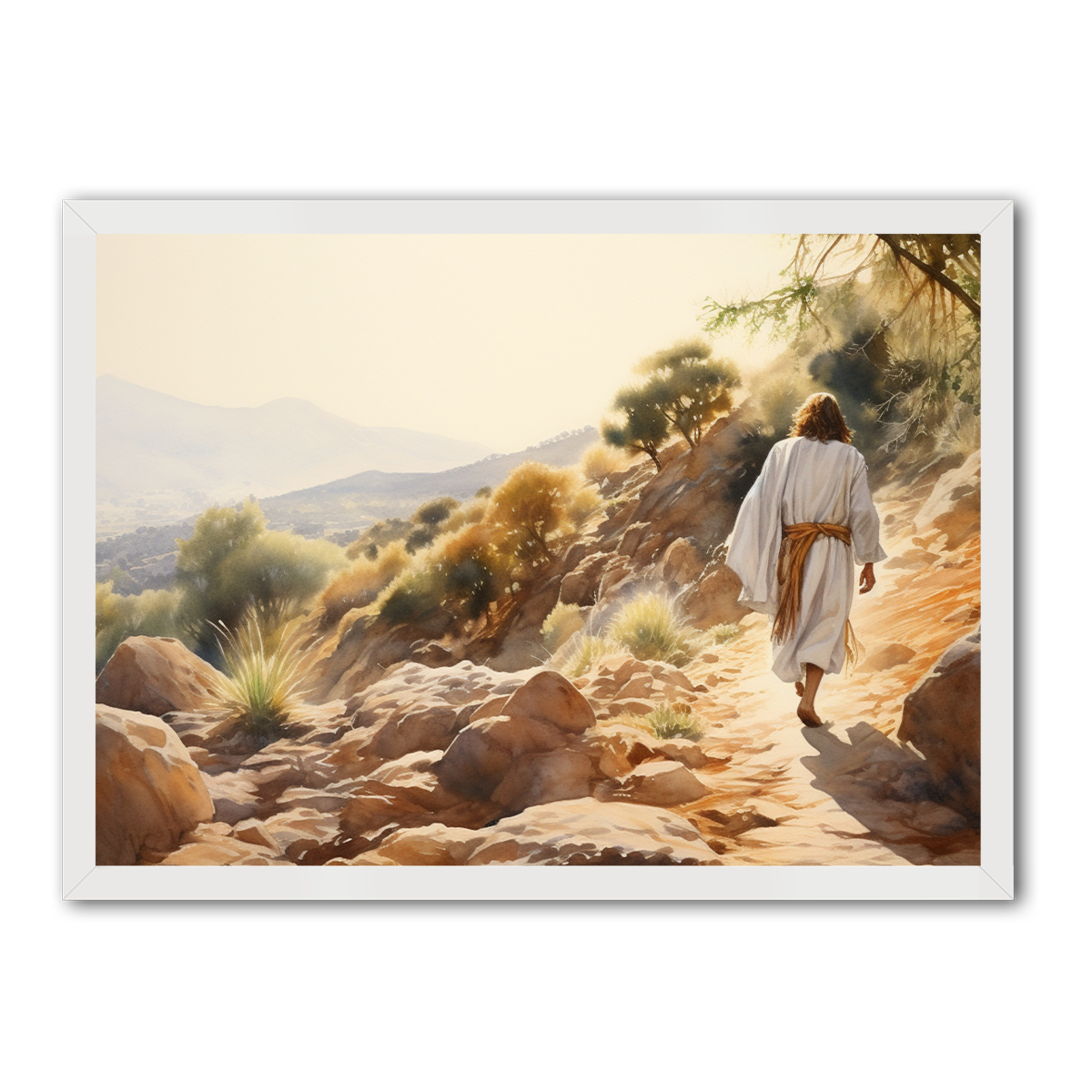 Jesus Walk in Faith - HD Metal Wall Art