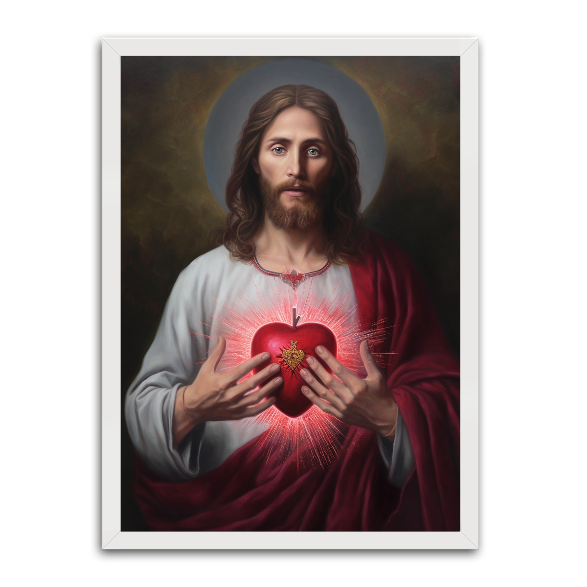 Sacred Heart of Jesus: Divine Love HD Metal Wall Art