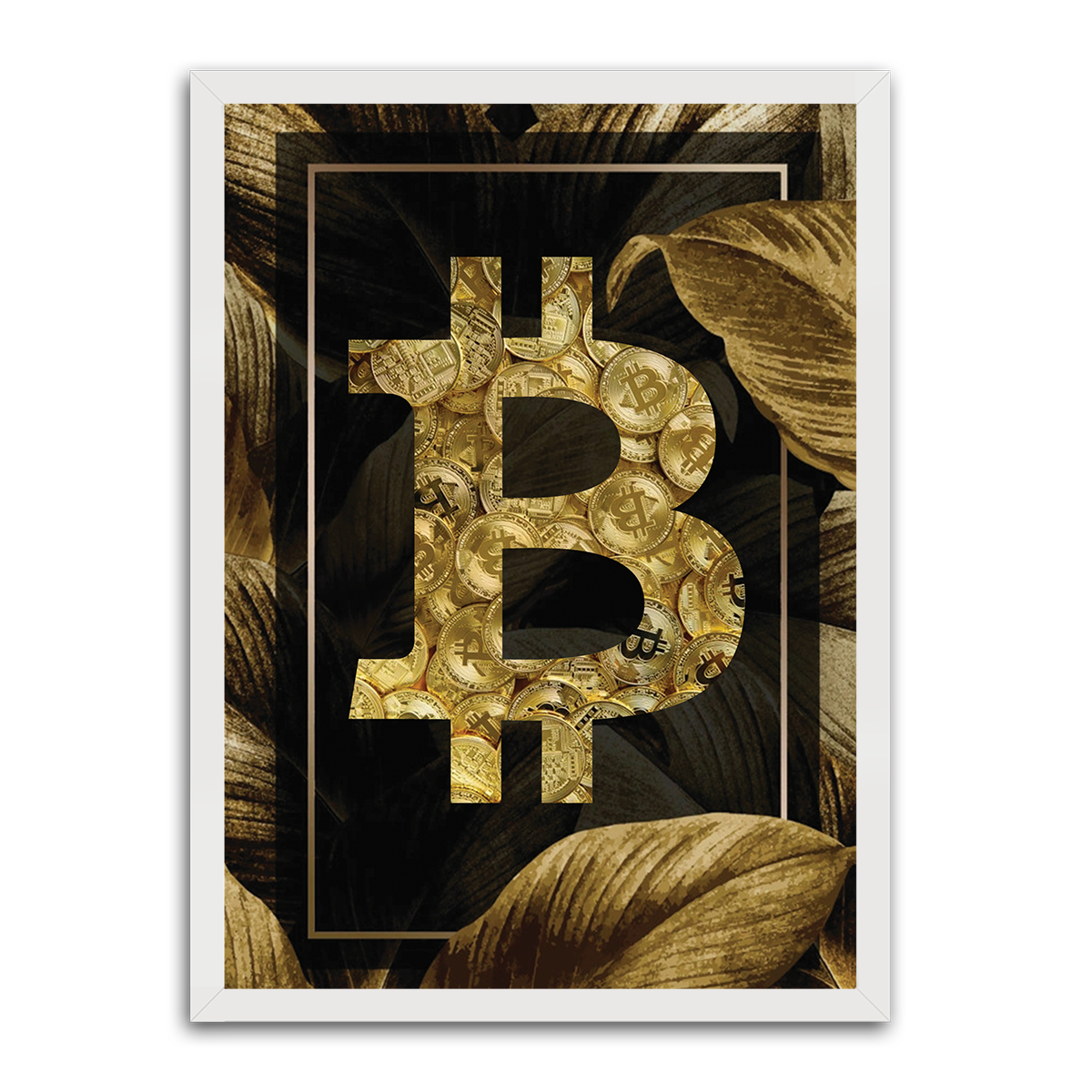 Digital Gold: Bitcoin HD Metal Wall Art