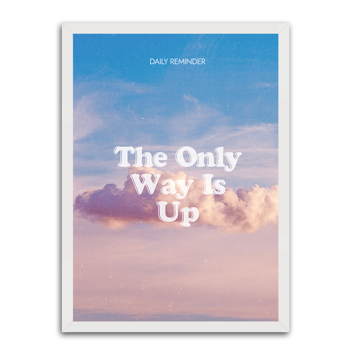 The Only Way is Up HD Metal Wall Art