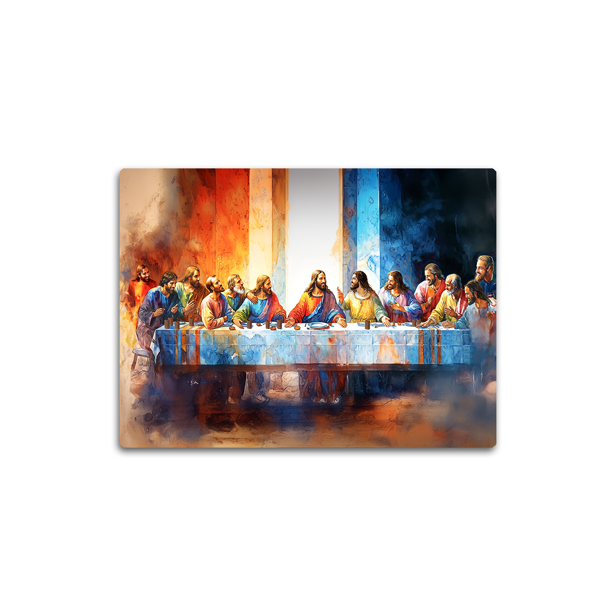 The Last Supper: A Sacred Moment HD Metal Wall Art