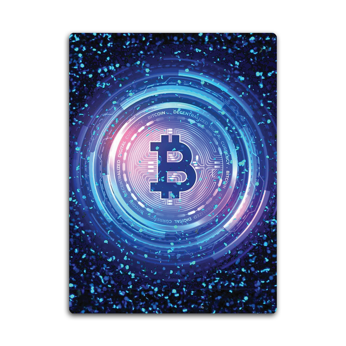 Crypto Currency: Bitcoin HD Metal Art