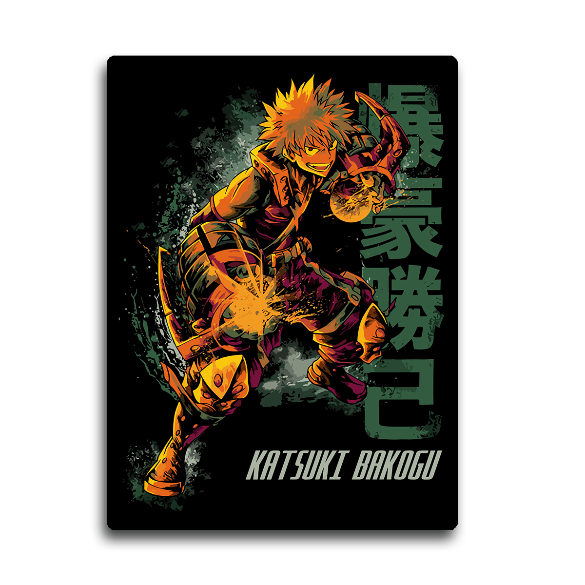 Katsuki Bakugo II HD Metal Wall Art