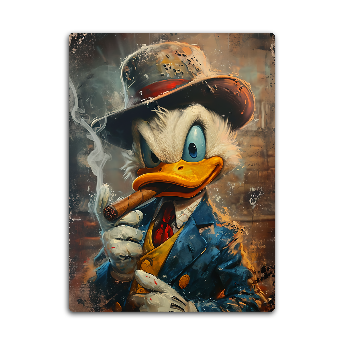 Donald Duck Delight: HD Metal Wall Art