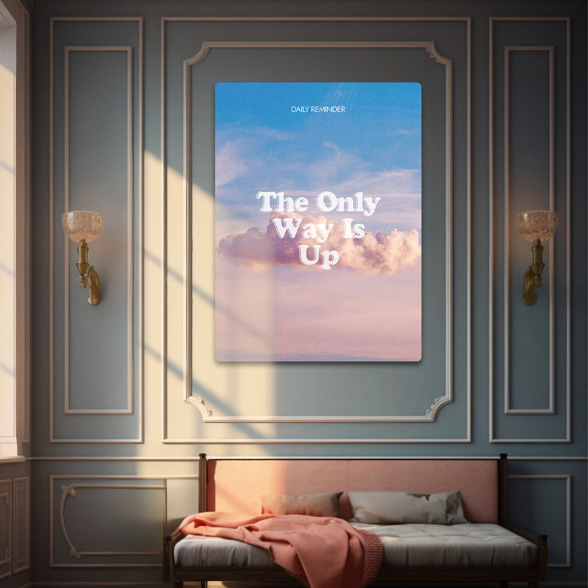 The Only Way is Up HD Metal Wall Art