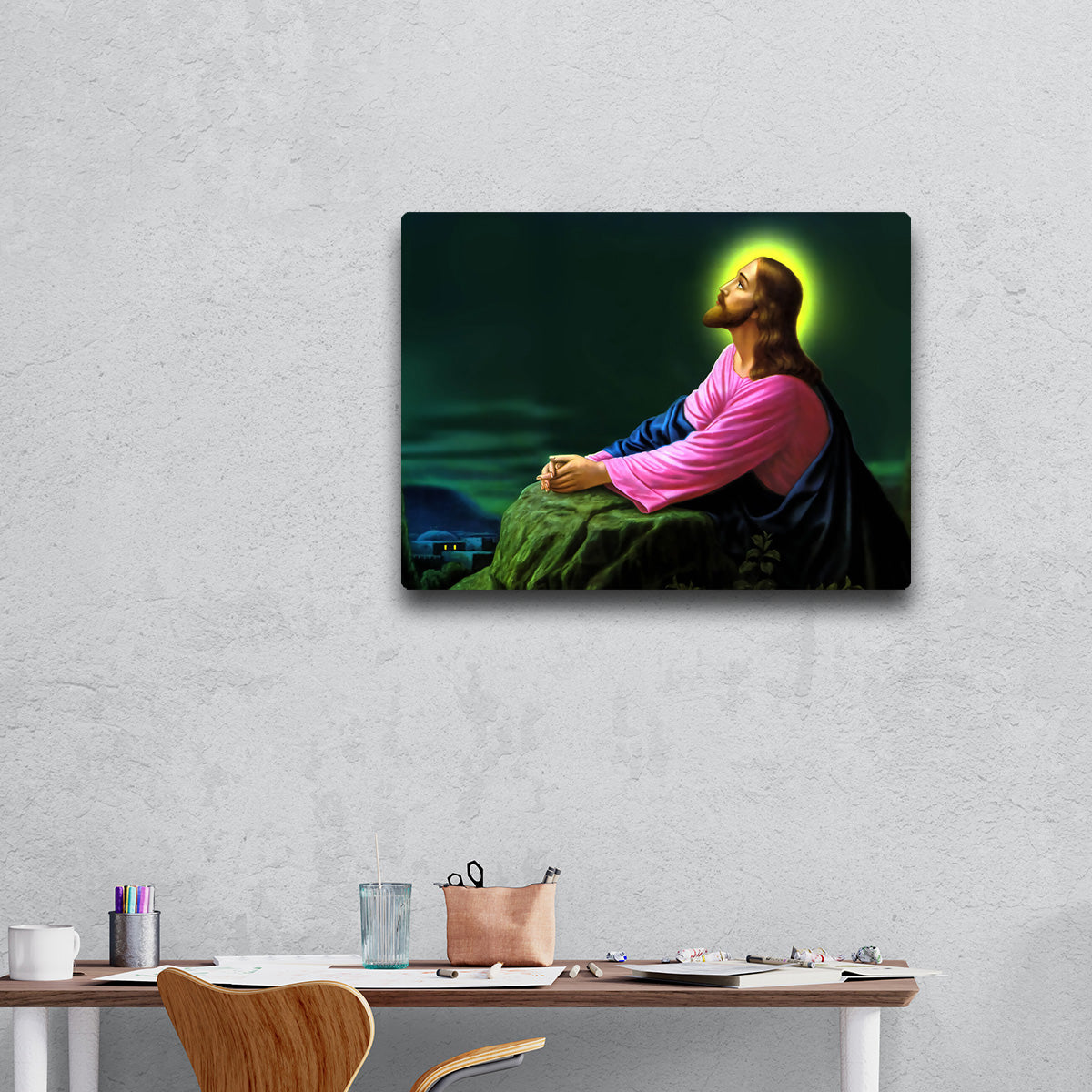 Prayer of Jesus HD Metal Wall Art